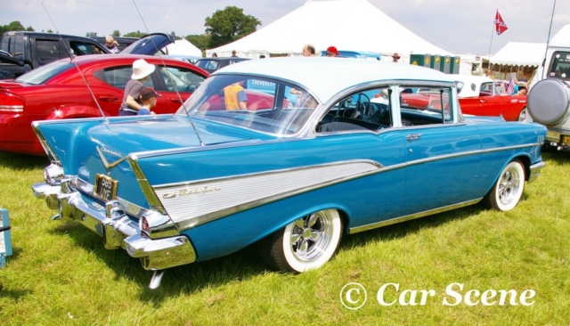 1957 Chevrolet Bel Air Coupe rear side view