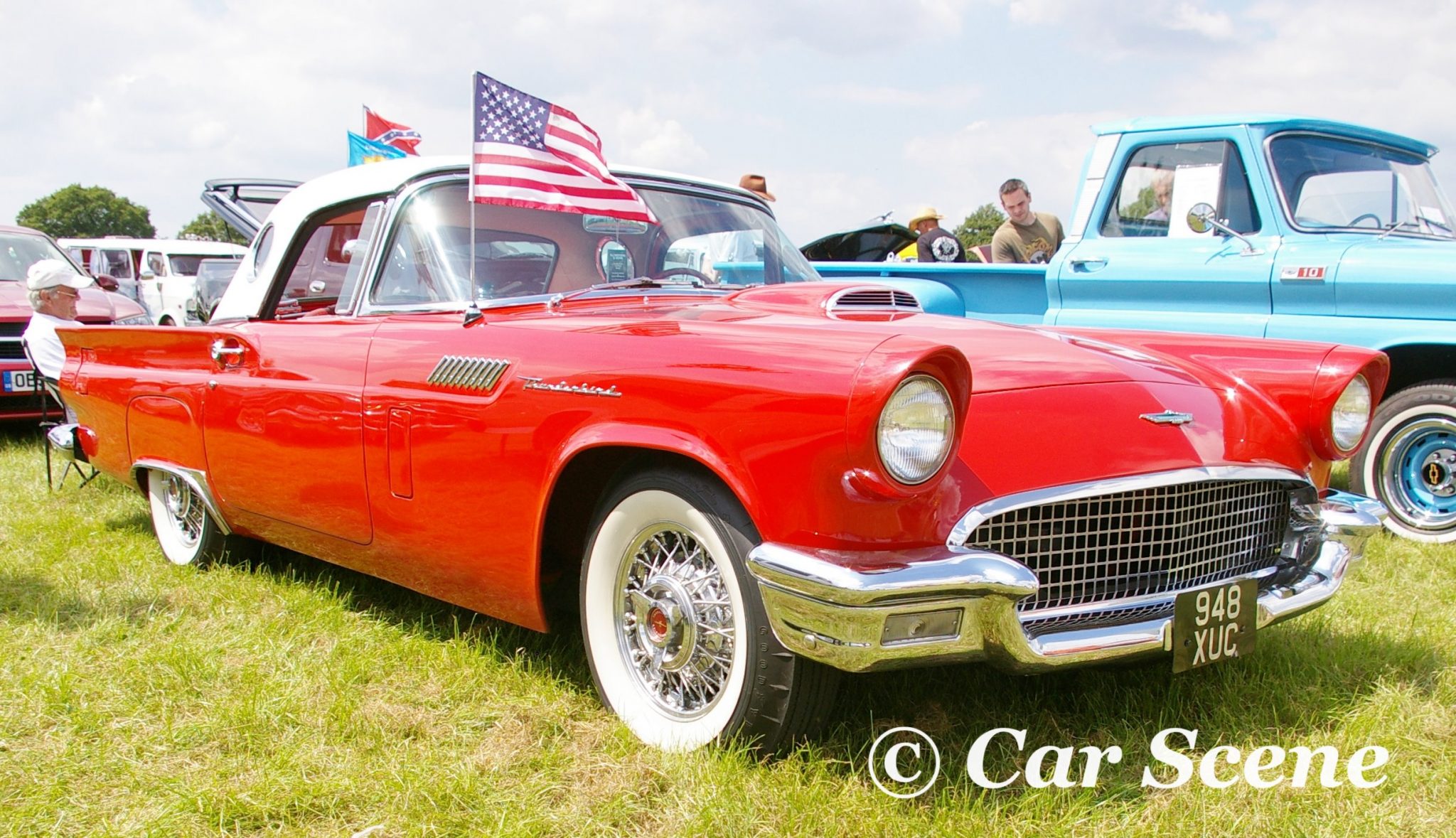 1957 Ford Thunderbird front three quarters view