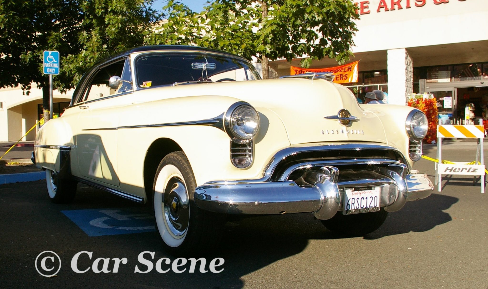 1950 Oldsmobile Rocket  88 Club Coupe front three quarters view