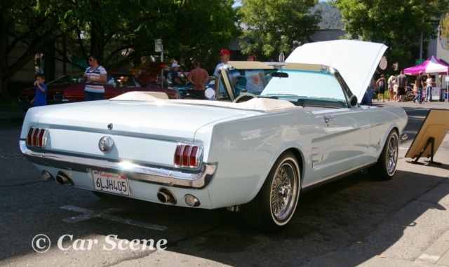1964 Ford Mustang convertible rear three quarters view