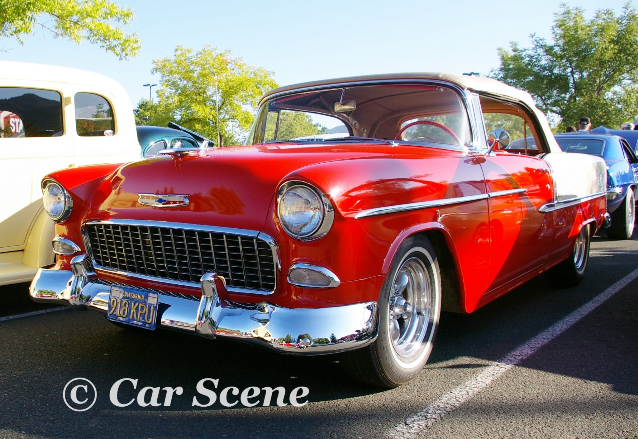 1955 Chevrolet Bel Air Convertible front three quarters view