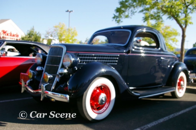 1935 Ford Model 48 Coupe front three quarters view
