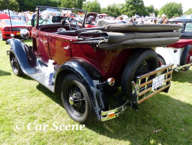 1930 Ford Model A tourer rear view