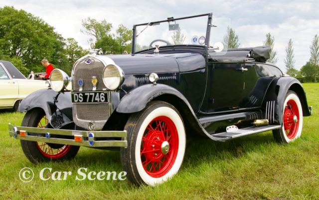 1930 Model A Ford Convertible front three quarters vew