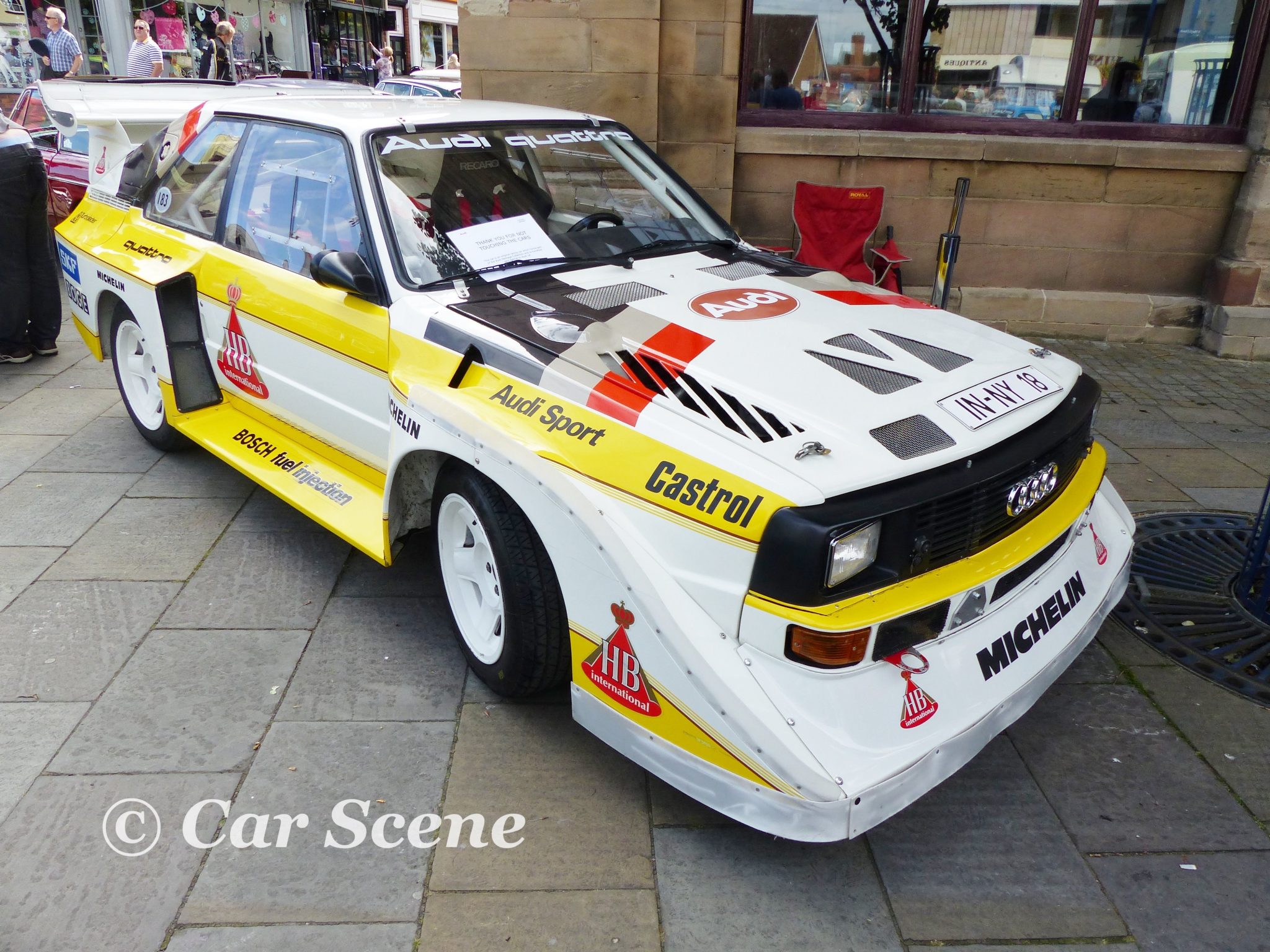 1982 Audi Quattro S1 Group B Rally Car front three quarters view