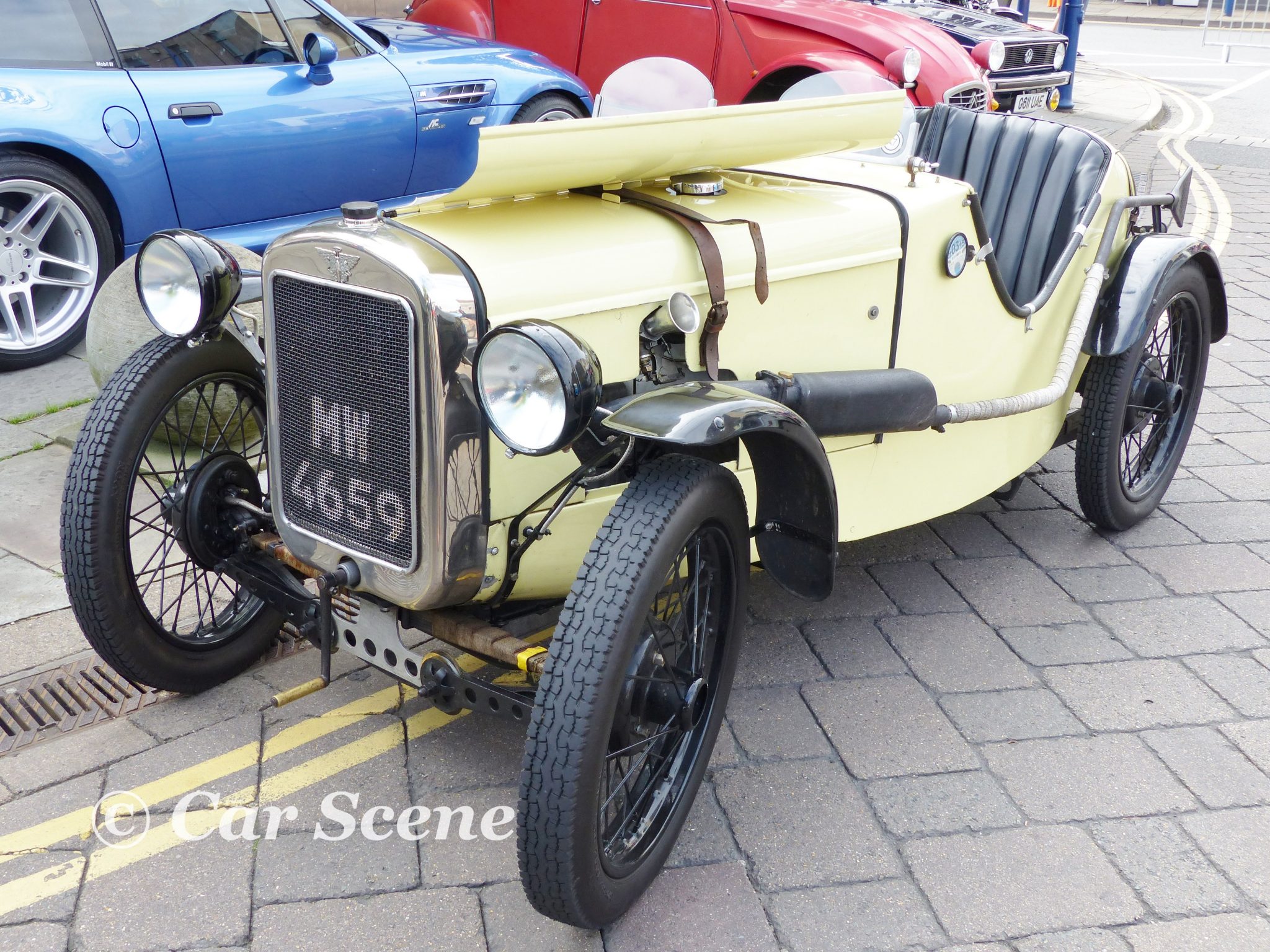 1927 Austin Ulster sports car front three quarters view
