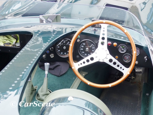 Jaguar 'D' Type Replica by Revival Motorsport Ltd. cockpit view