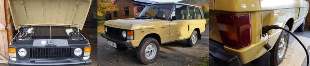 Range Rover converted to electric power by Classic Electric Cars