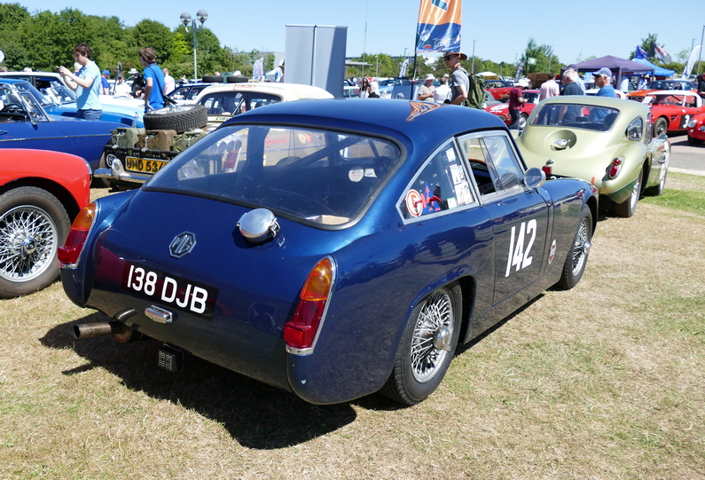 Ex John Milne MG Midget Coupe. Rear