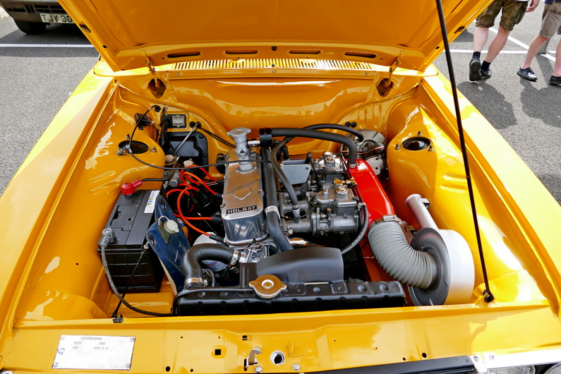1972 - 76 Hillman Huntere GLS. Engine Bay showing Holbay H120 Engine.