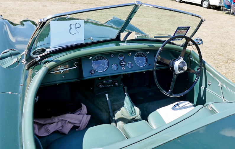 1951 Jaguar XK 120 Roadster cockpit.