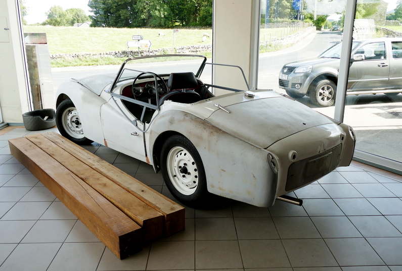 Triumph TR3 restoration project rear