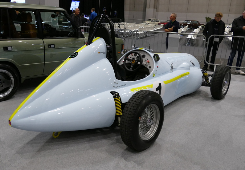 Dowsetts Tipo EV One inspired by Alfa Romeo's Tipo 158 GP car. Rear