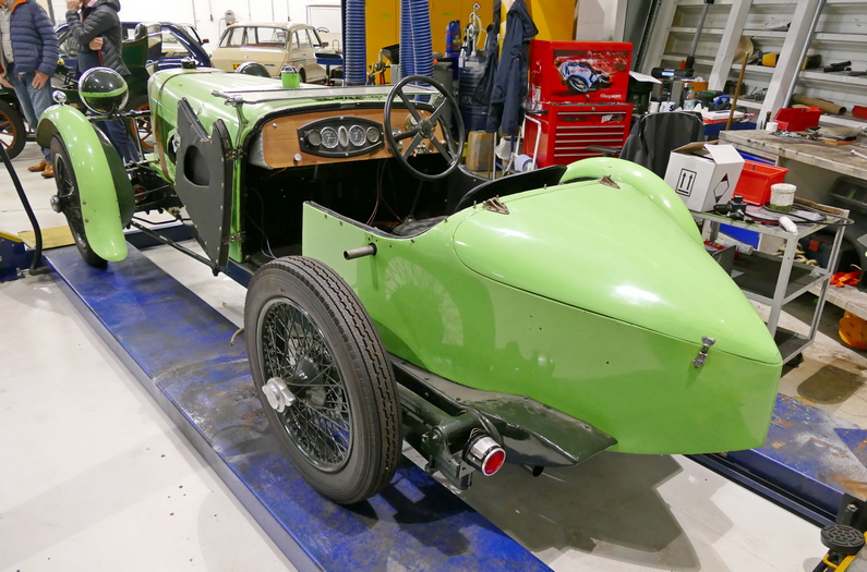 1928 Alvis FWD I.5 Ltr. Supercharged raced at 1928 Ards TT. Rear. 