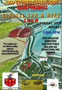 Old Coventarians RFC Classic Car & Bike Show