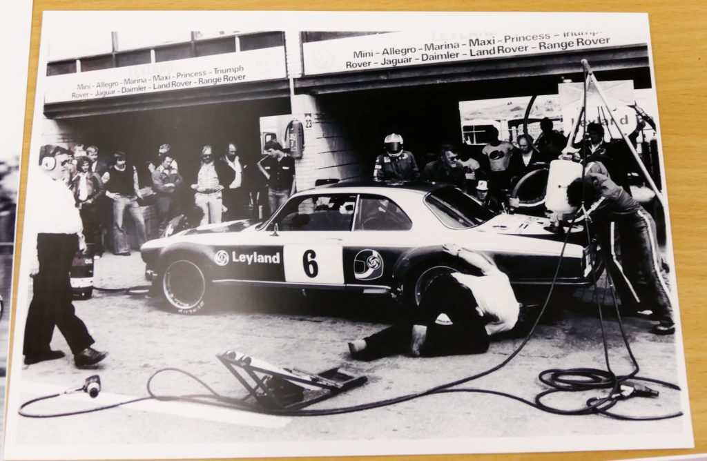 1976 Jaguar XJC V12 Race Car in the pits
