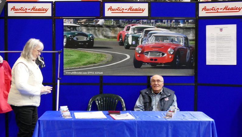 The Austin Healey Club Stand at the Classic Car & Restoration Show 2023