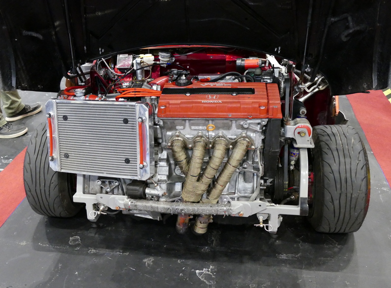 Rover Mini with a 245 BHP Honda 1.8 Ltr. Engine.