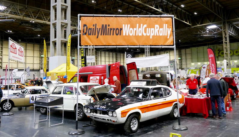 The Historic Marathon Rally Group (HMRG) stand at the Classic Car & Restoration Show 2023