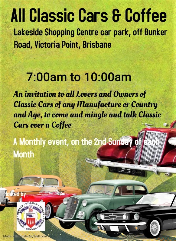 All Classic Cars & Coffee Victoria Point, Brisbane, Australia