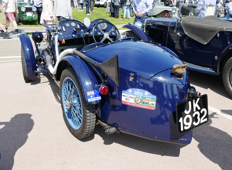 1931 MG C Type competition car, 4 cyl. 746cc. Rear.