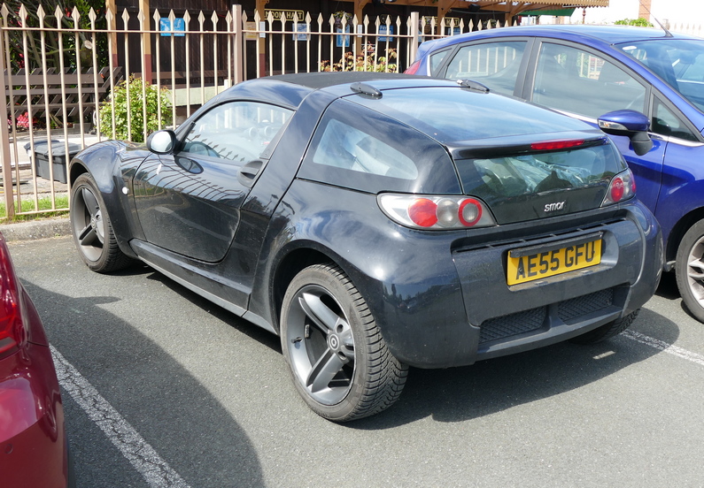 c. 2003 Smart Roadster Coupe. Rear