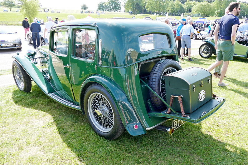 1935 MG KN 6 cyl. Saloon. Rear.