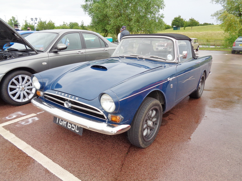 Sunbeam Tiger Roadster with non standard "air scoop".