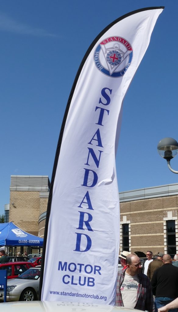 Standard Motor Club banner at Gaydon 2023