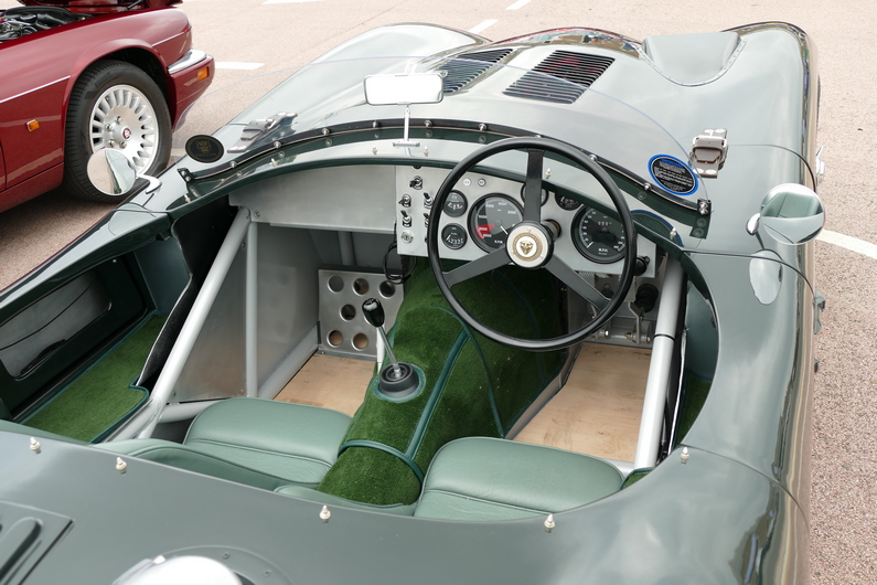 1953 Jaguar C Type. Cockpit.