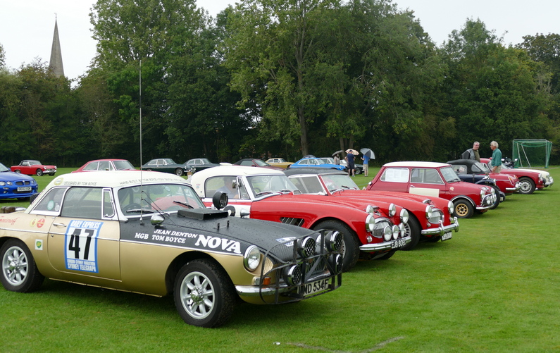 HMRG members cars at MG100 Not Out Abingdon 10/09/23