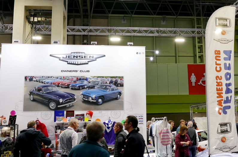 The Jensen Owners Club Stand at the 2023 Classic Motor Show - Birmingham NEC