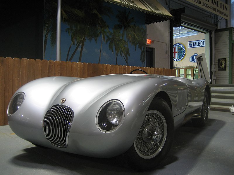 1952 Jaguar C Type on display at the Simeone Automotive Museum