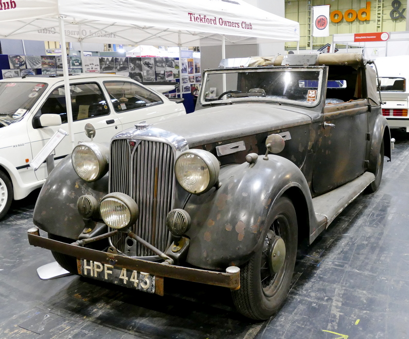 1939 Rover 20 Salmons Tickford DHC.