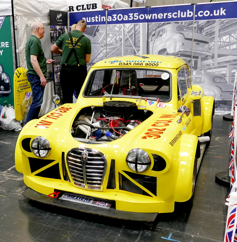 Austin A30 modified for Special Historic Saloon car racing.